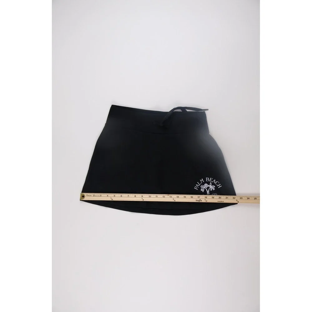 Ocean Drive Womens Skort Palm Beach Florida Black Graphic Size L Excellent